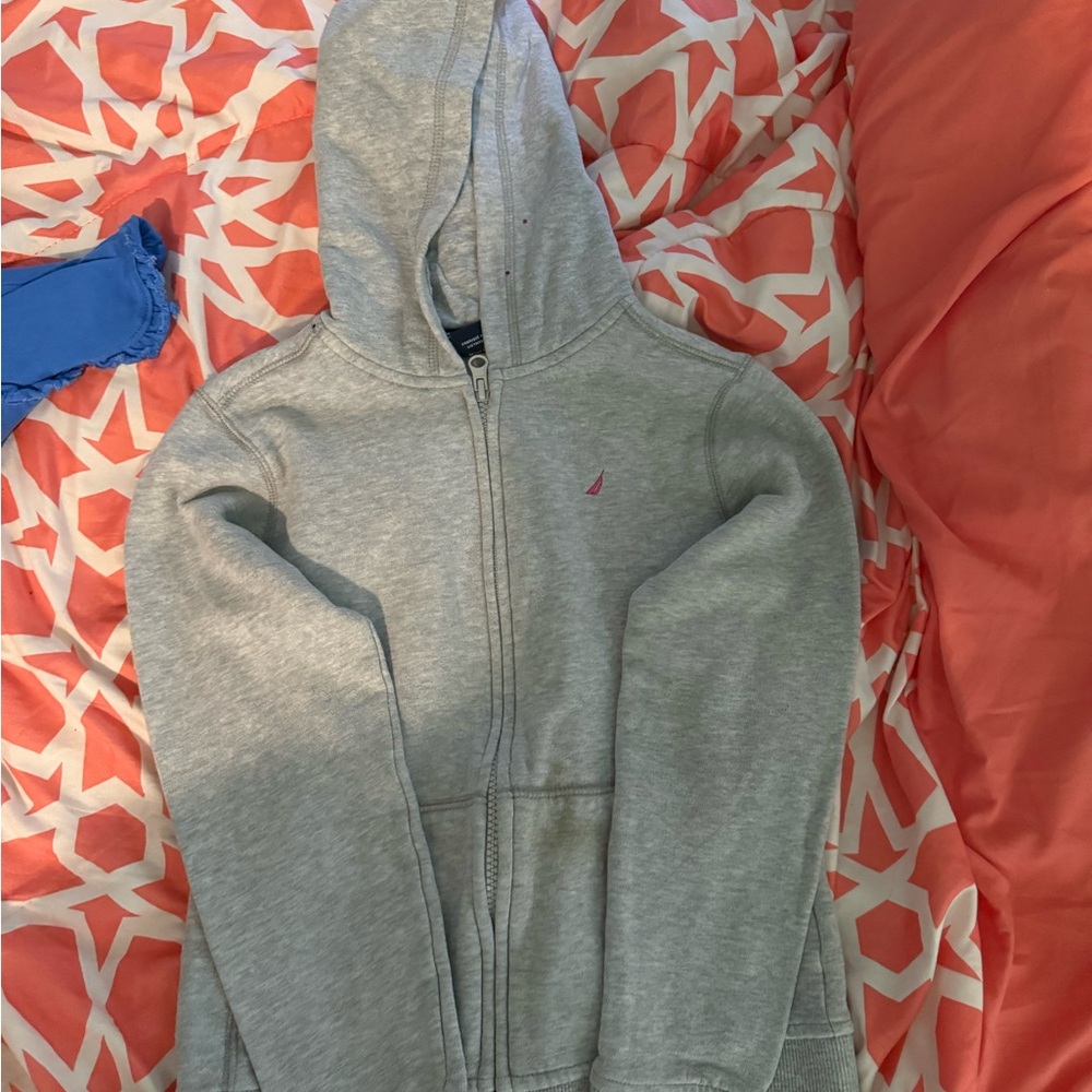 Nautica Light Gray Kids Hoodie